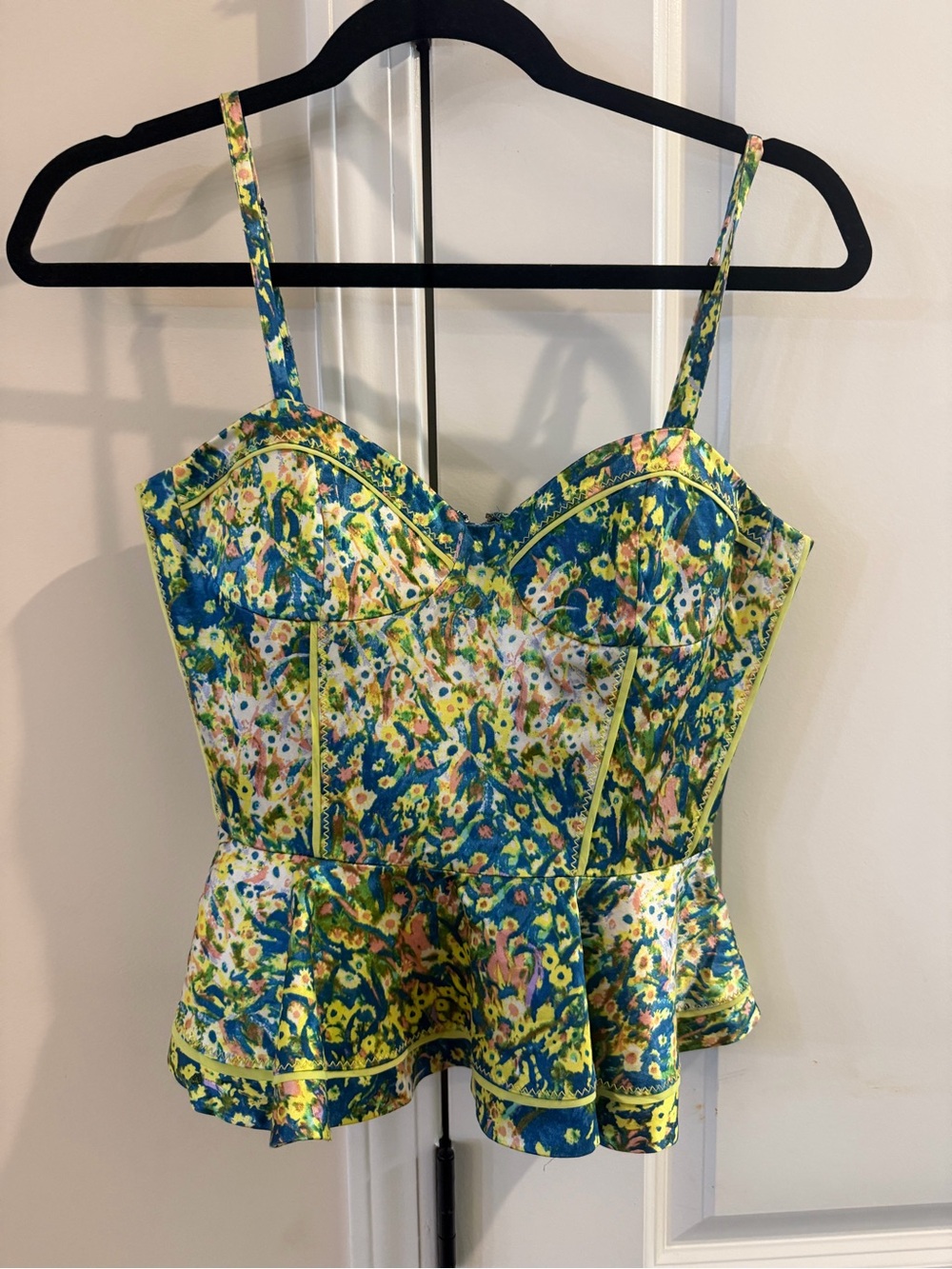 BARDOT Corset Peplum Floral Camisole Top- Size 6 US